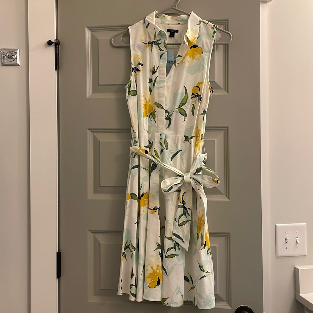 Ann Taylor Collared Lemon dress